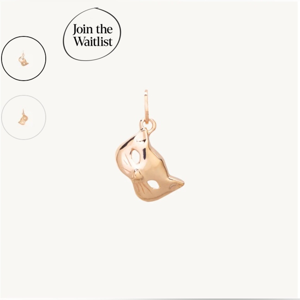 *ISO* Catbird Gold Kitten Mask Pendant